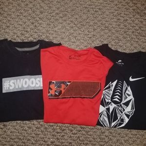Boys Youth XL 3 T-Shirt Bundle Nike Under Armour